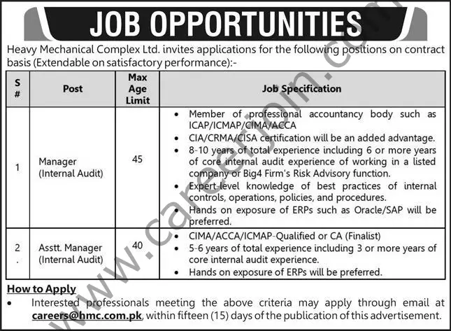 Heavy Mechanical Complex Ltd Jobs 04 May 2025 Express 1