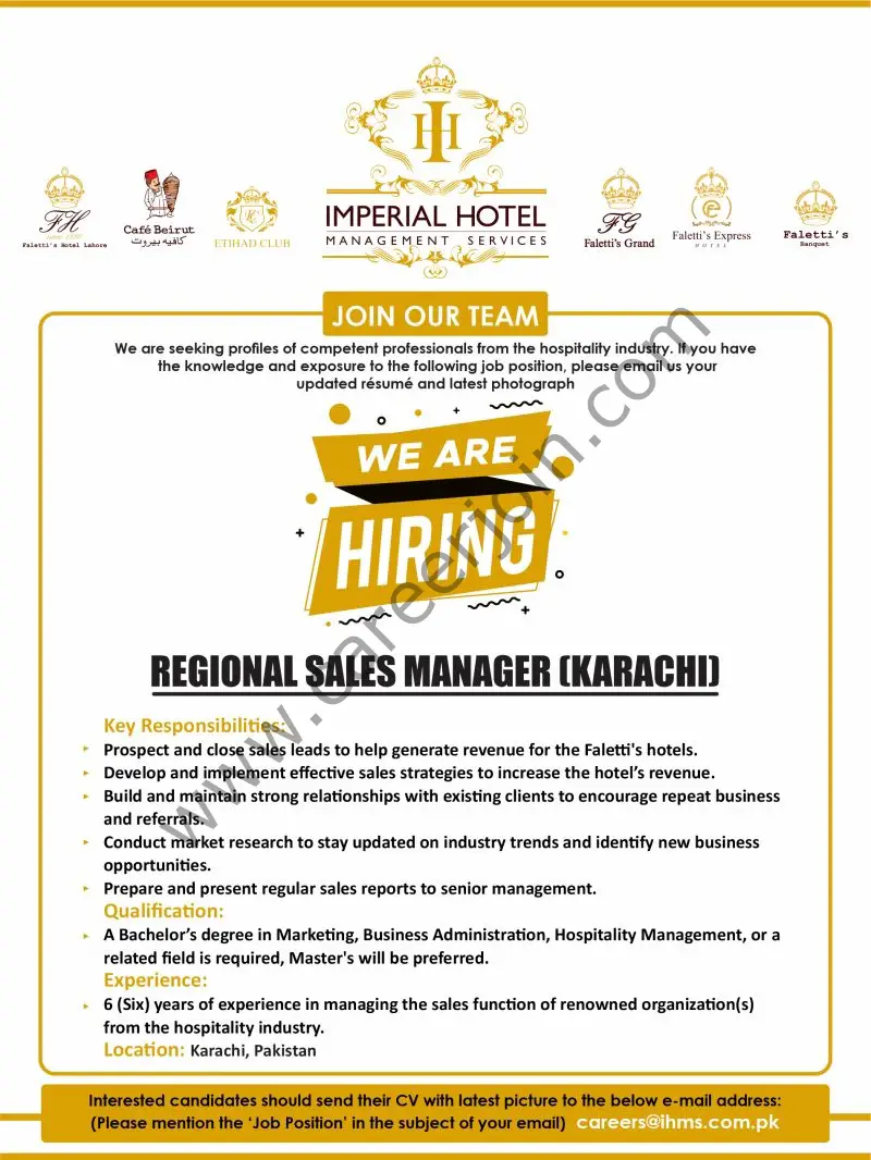 Imperial Hotel Management System Jobs May 2025 3