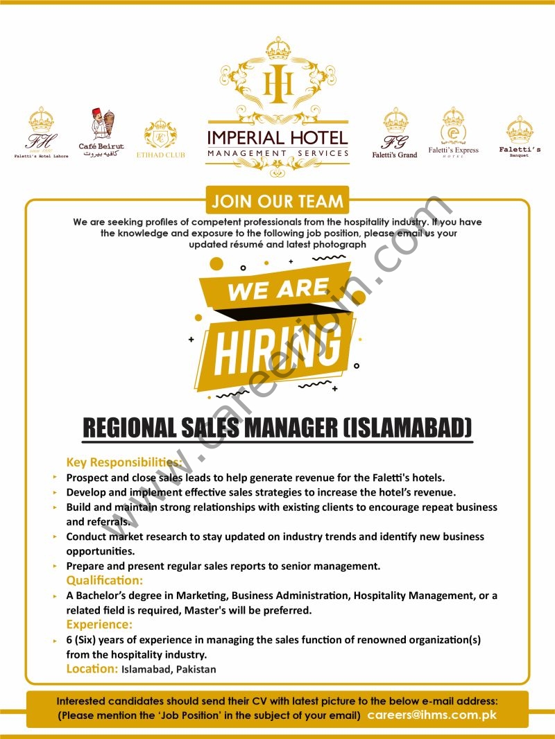 Imperial Hotel Management System Jobs May 2025 1
