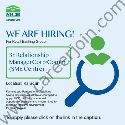 MCB Bank Limited Jobs Sr Relationship Manager Corp/Comm 1