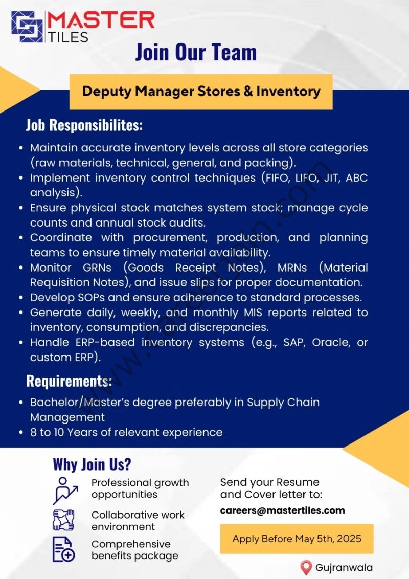 Master Tiles Jobs May 2025 1