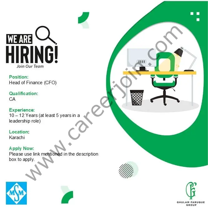 Ghulam Faruque Group Jobs Head of Finance 1
