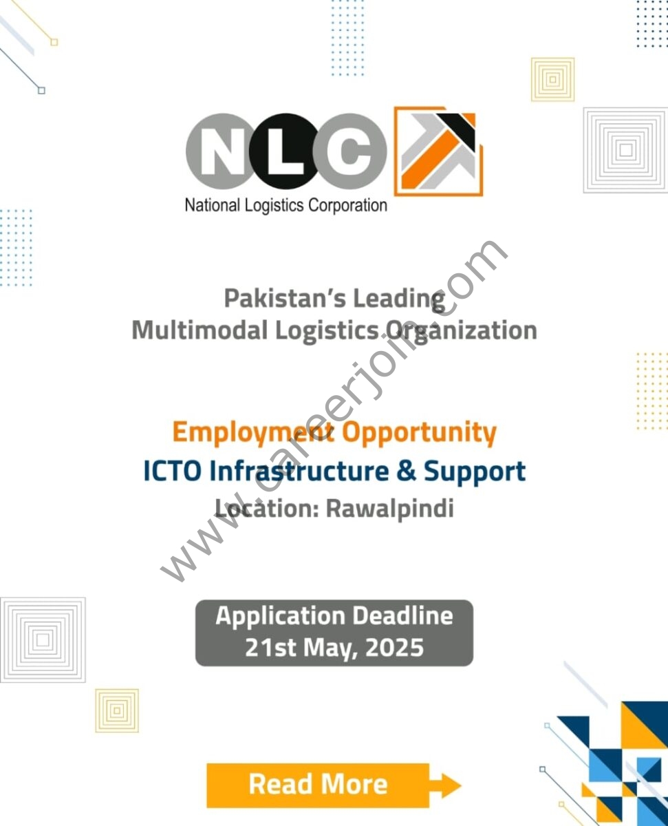 NLC National Logistics Corporation Jobs ICTO Infrastructure & Support 1