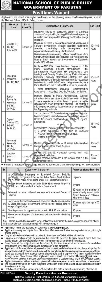 National School of Public Policy Jobs 07 May 2025 Express 1