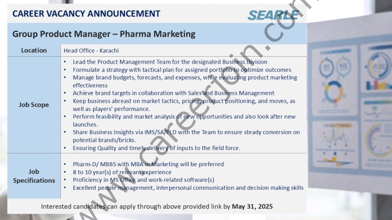 The SEARLE Company Jobs Group Product Manager 1