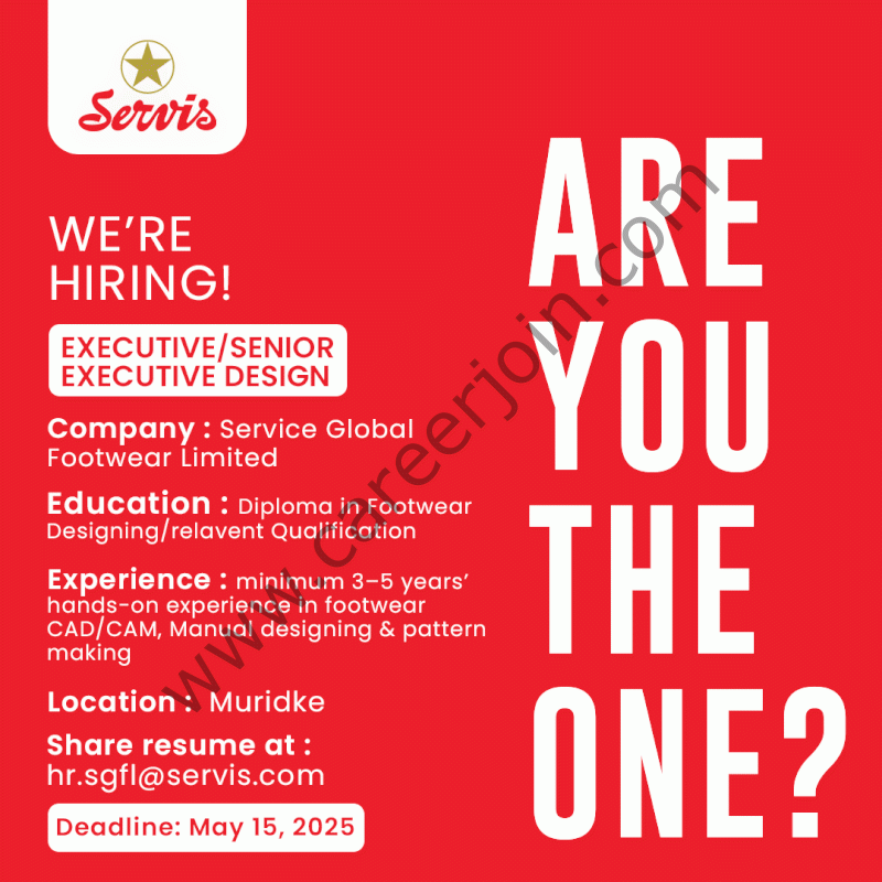 Servis Global Footwear Limited Jobs May 2025 1