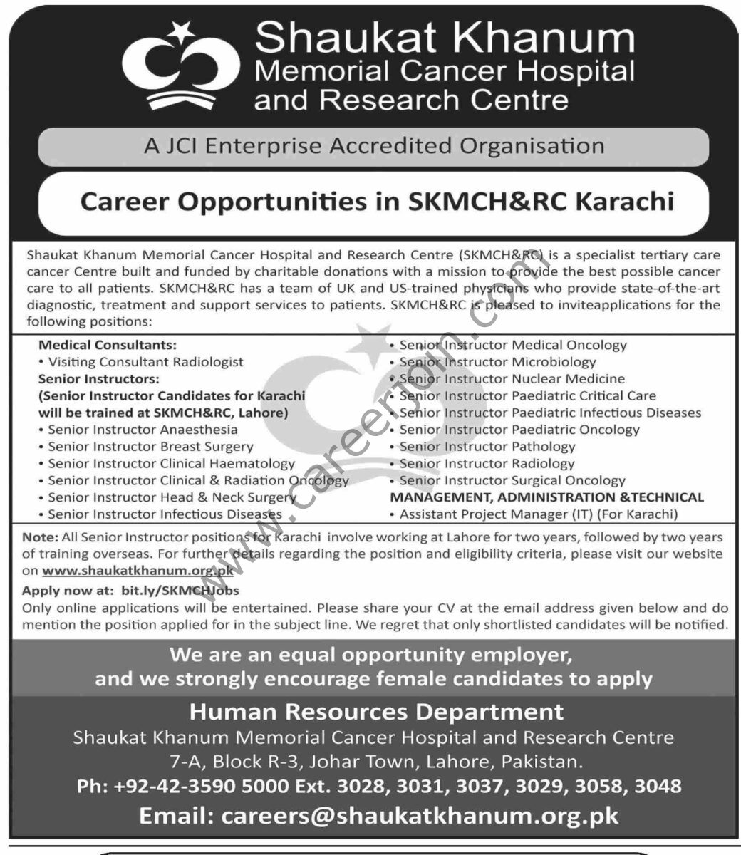 Shaukat Khanum Hospital Jobs 04 May 2025 Dawn 1