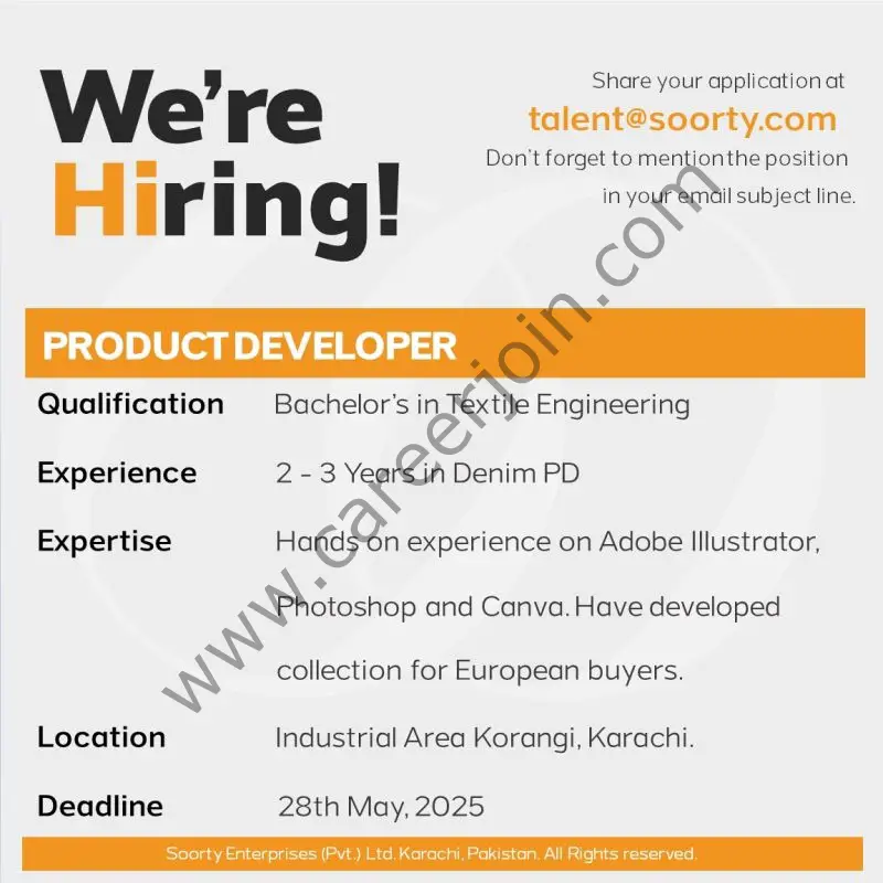Soorty Enterprises Jobs Product Developer 1