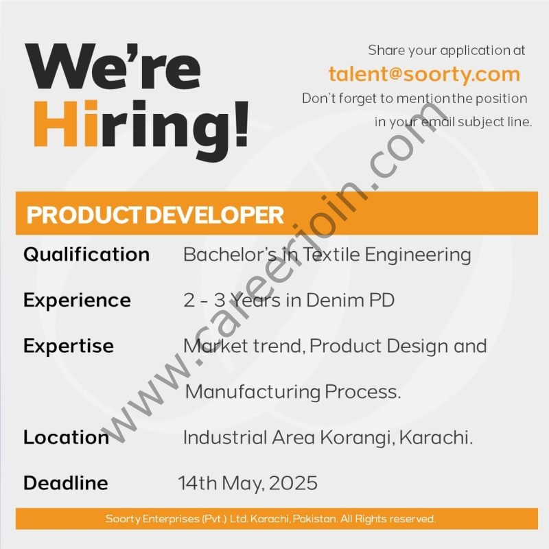 Soorty Enterprises Jobs Product Developer 1