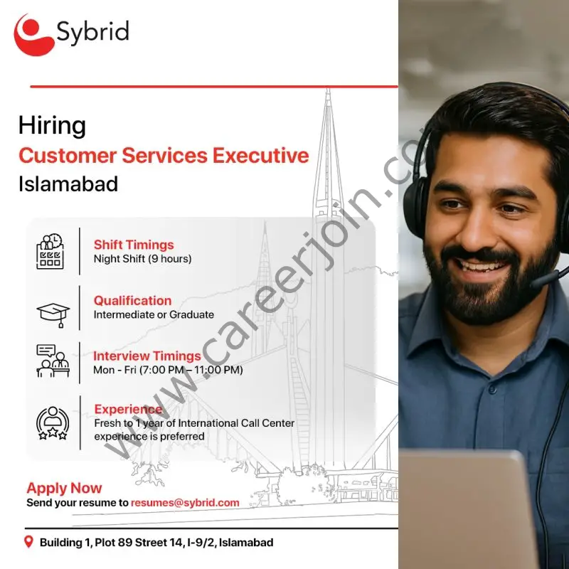 Sybrid Pvt Ltd Jobs Customer Services Executives 1