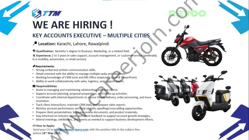 Transsion Tecno Motors Jobs Key Accounts Executive 1