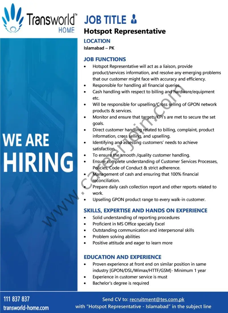Transworld Home Jobs June 2025 2