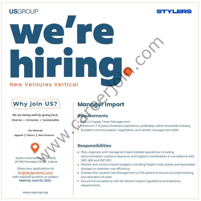 US Group Jobs Manager Import 1