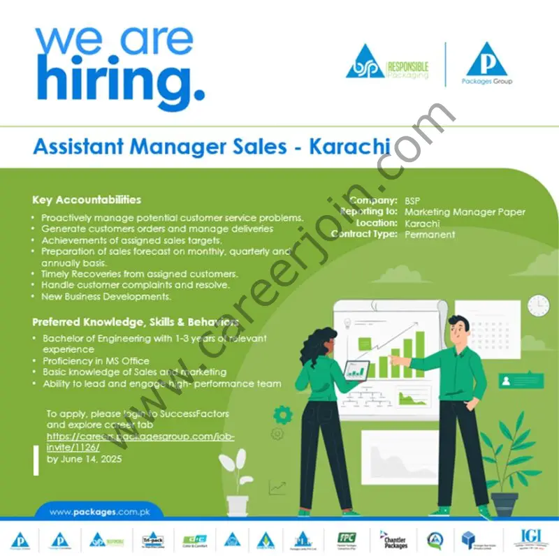 Bulleh Shah Packaging Pvt Ltd Jobs Assistant Manager Sales 1