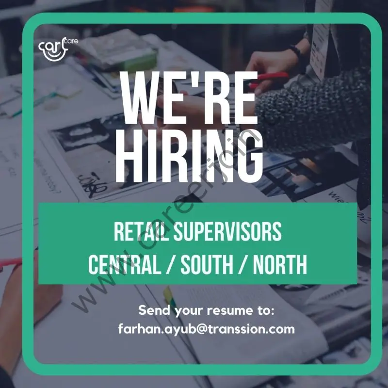 Carl Care Solutions Jobs Retail Supervisors 1