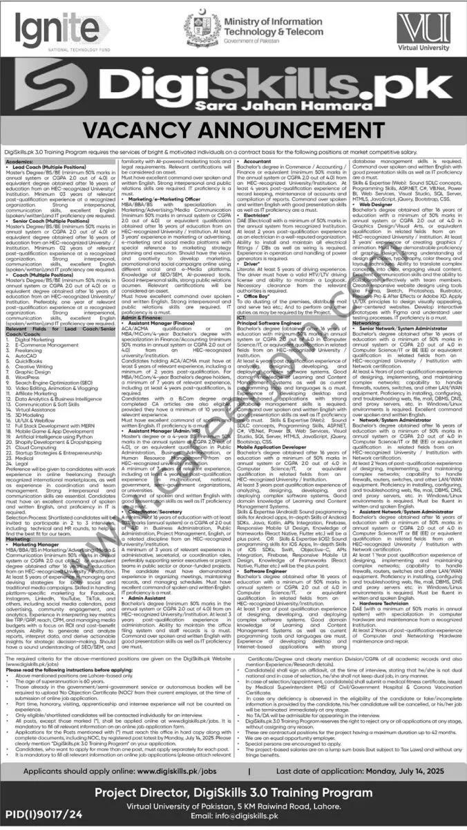 Digi Skills Jobs 29 June 2025 Express Tribune 1
