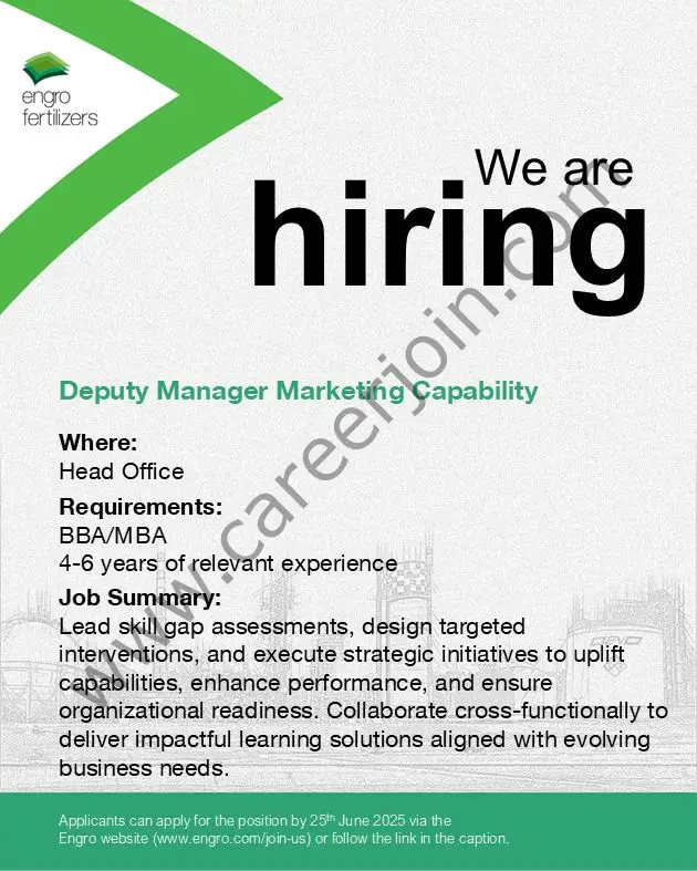 Engro Corporation Limited Jobs June 2025 2