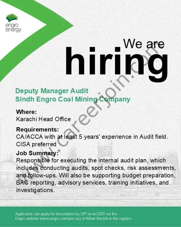 Engro Energy Limited Jobs July 2025 2