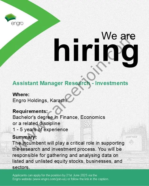 Engro Corporation Limited Jobs June 2025 3
