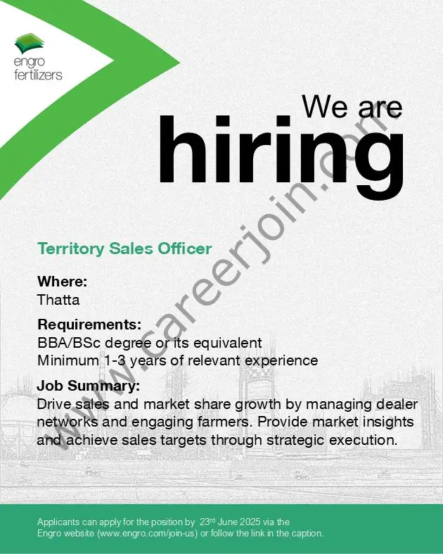 Engro Corporation Limited Jobs June 2025 4