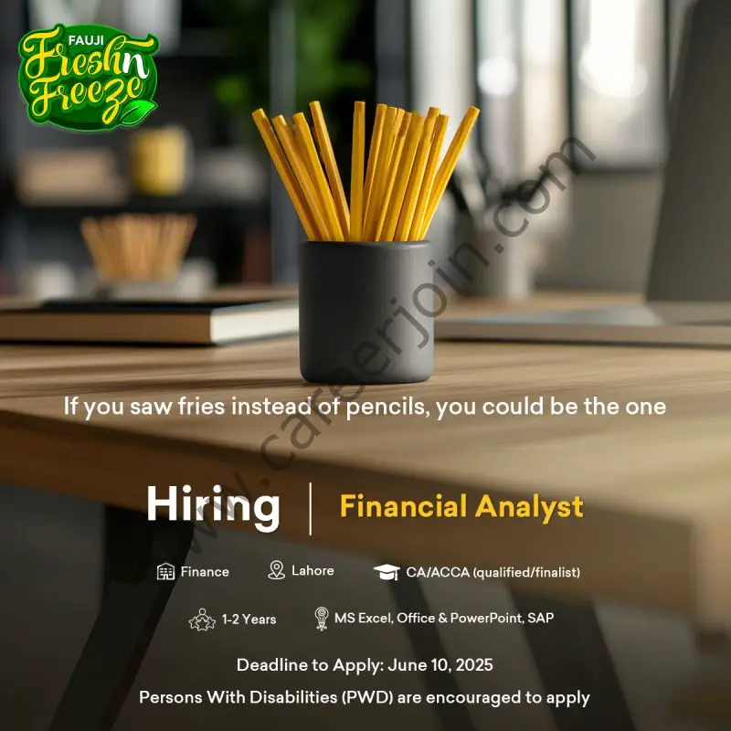 Fauji Fresh n Freeze Jobs Financial Analyst 1