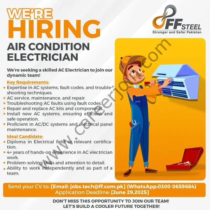 FF Steel Jobs Air Condition Electrician 1