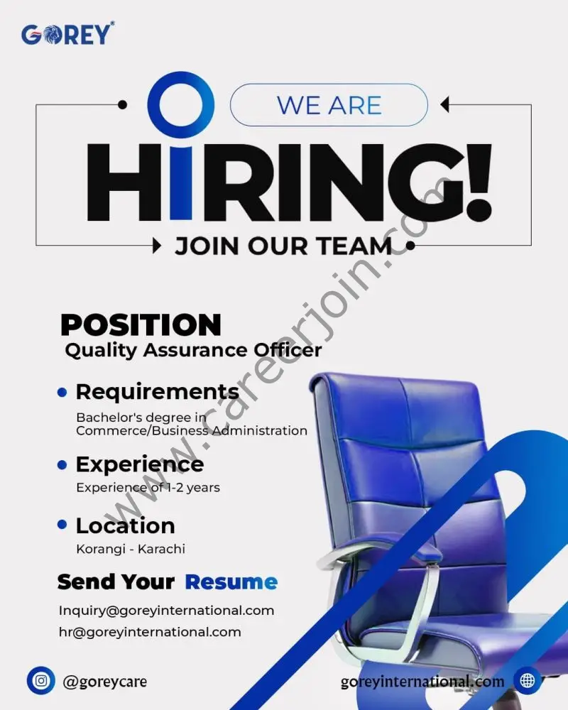 Gorey International Jobs Quality Assurance Officer 1