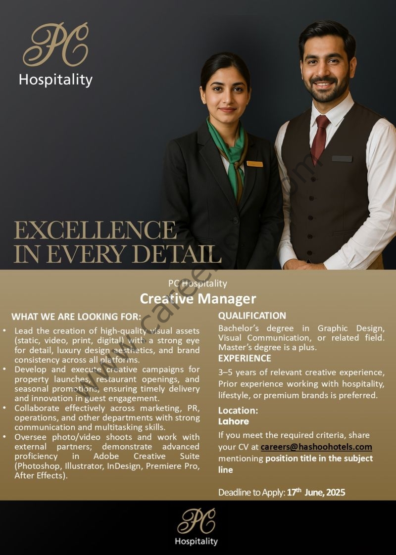 Hashoo Hotels Jobs Creative Manager 1