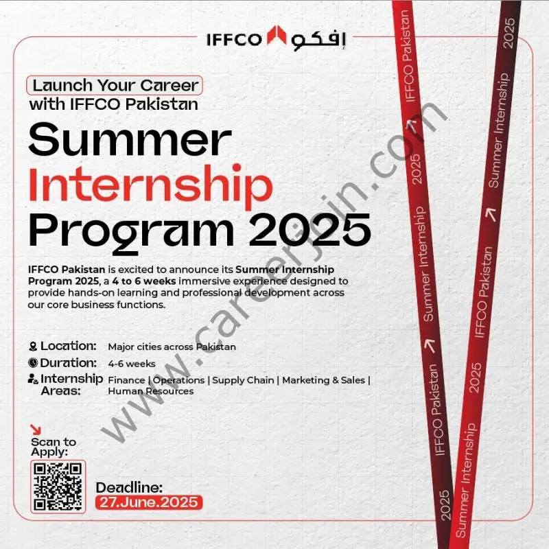 IFFCO Pakistan Summer Internship Program 2025 1