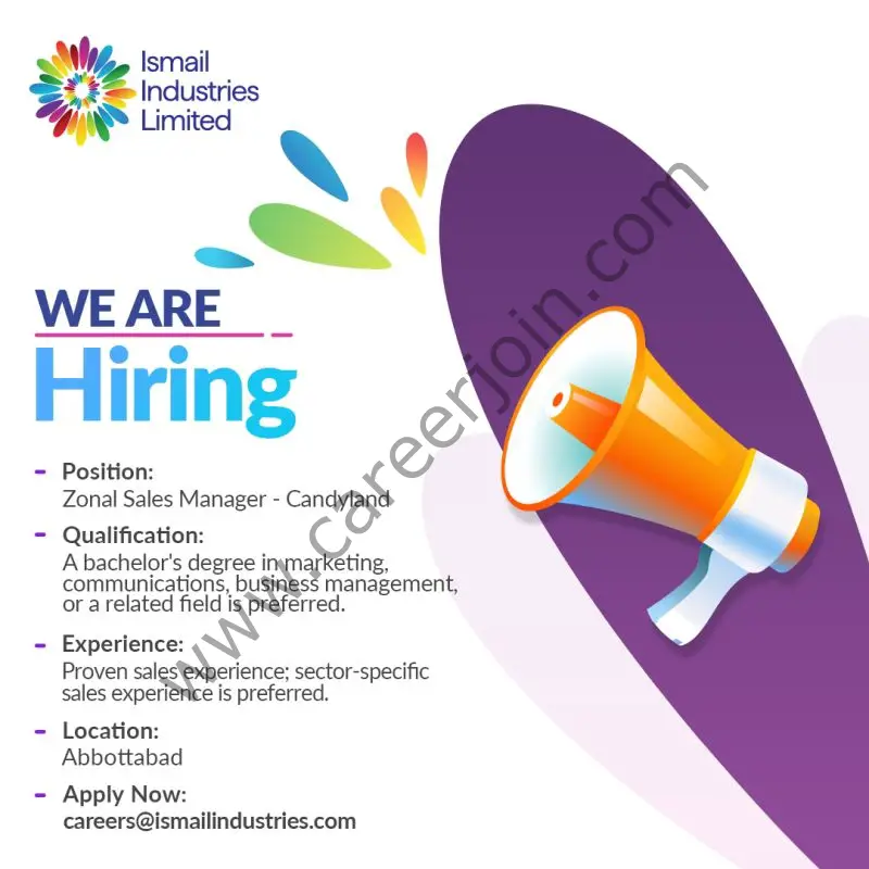 Ismail Industries Limited IIL Jobs Zonal Sales Manager 1