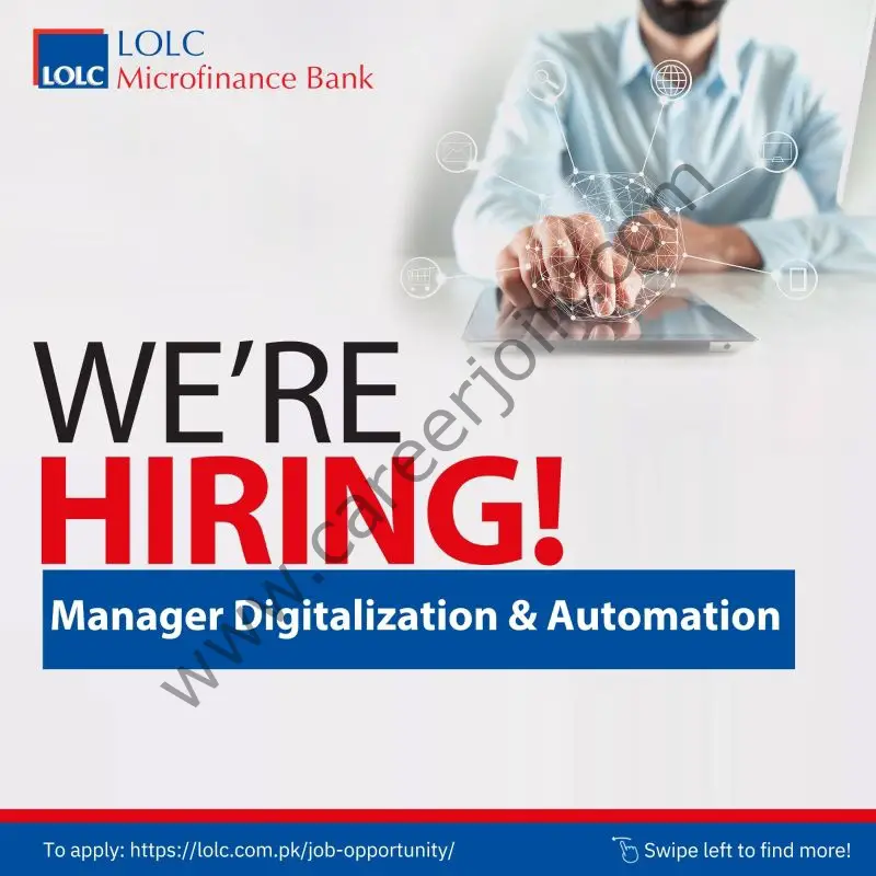 LOLC Microfinance Bank Jobs Manager Digitalization & Automation 1