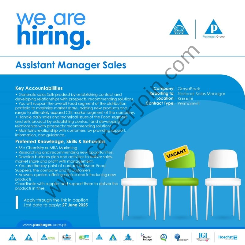 Packages Group Jobs Assistant Manager Sales 1