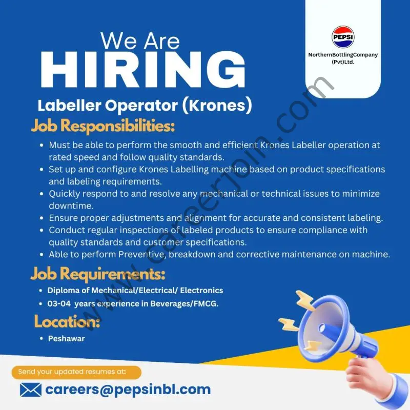 Northern Bottling Company Pvt Ltd Jobs June 2025 2