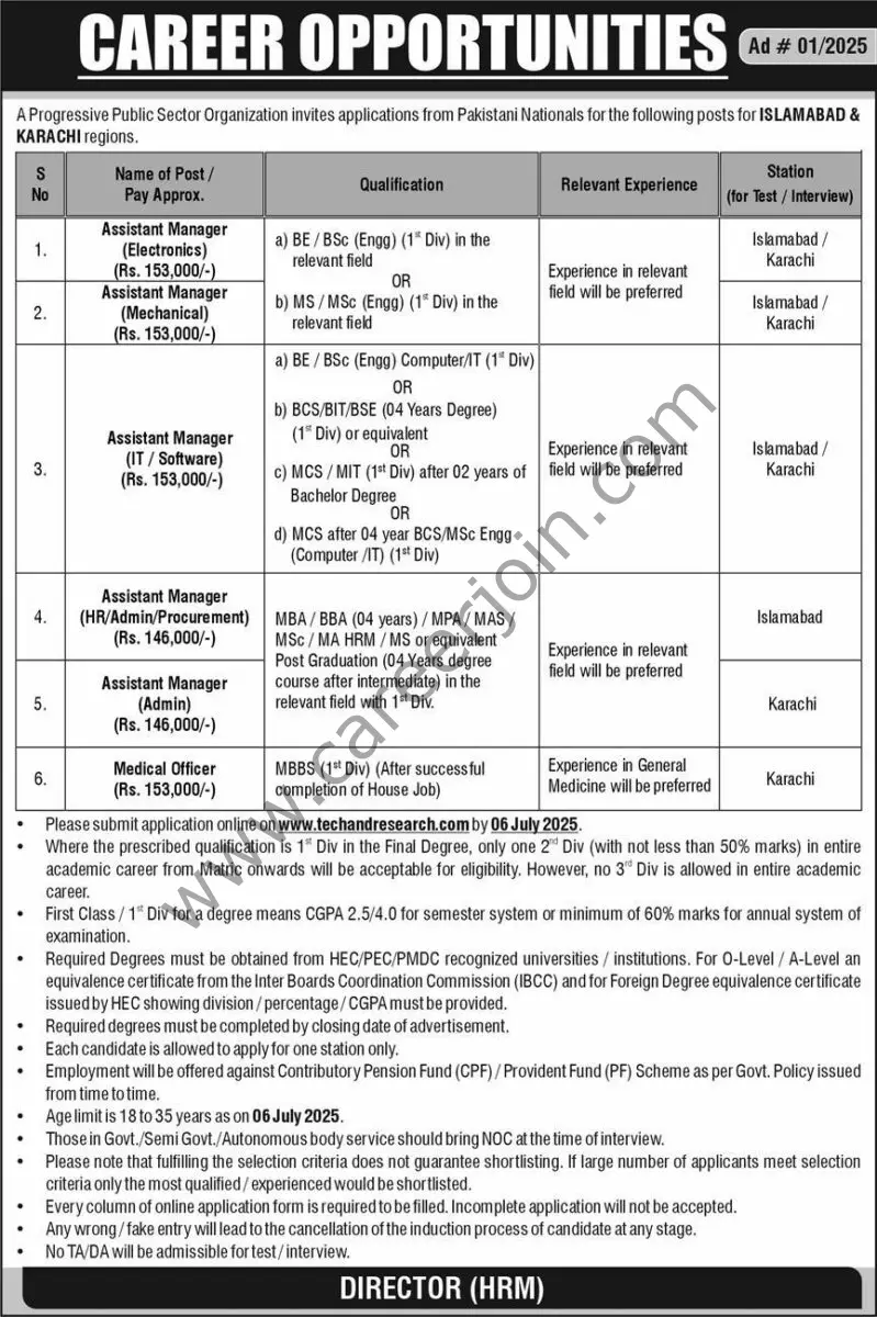 Progressive Public Sector Orgization Jobs 22 June 2025 Express 1
