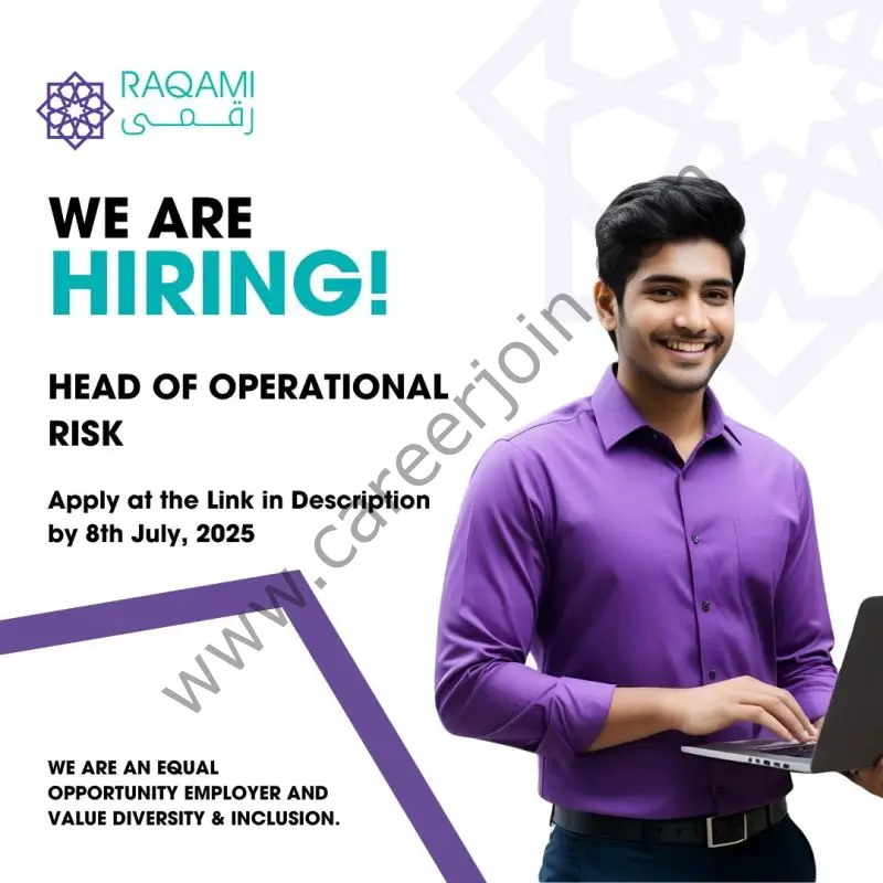 Raqami Digital Bank Limited Jobs Head Of Operational Risk 1