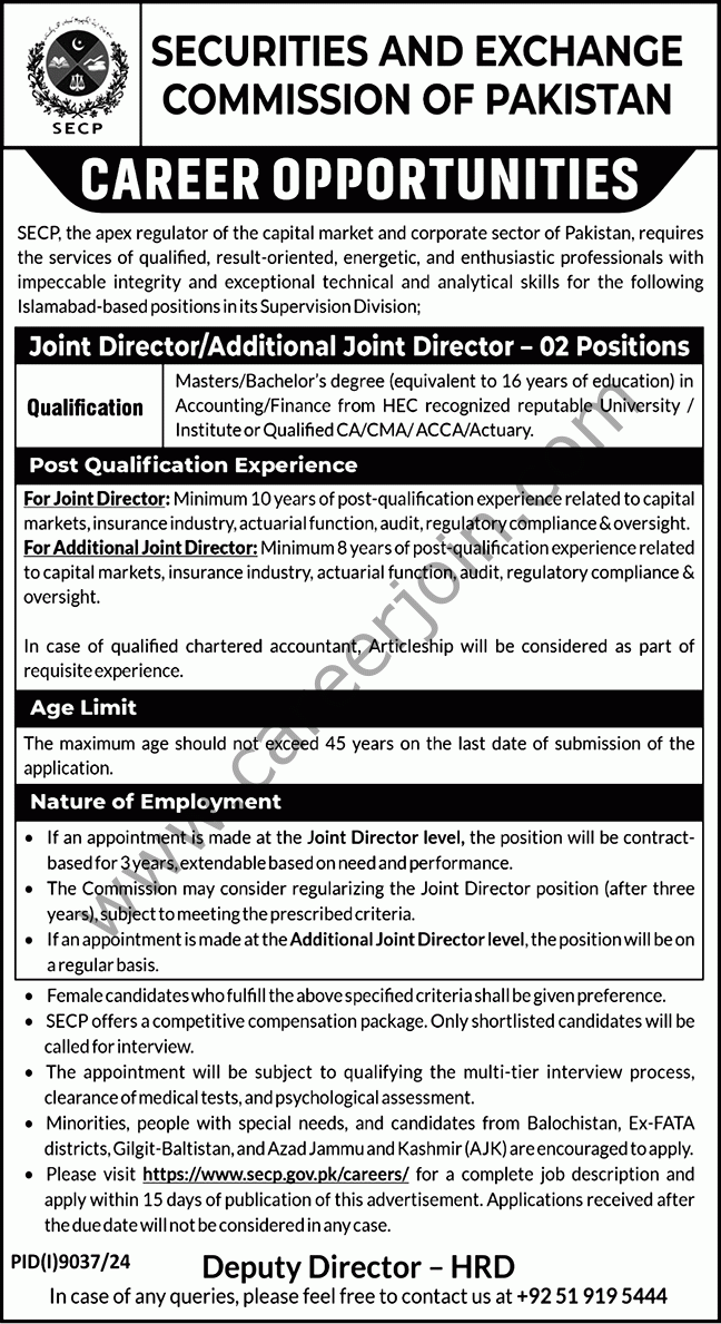 SECP Jobs 29 June 2025 Nawaiwaqt 1