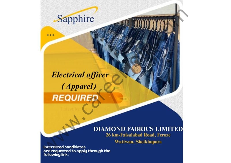 Sapphire Diamond Fabrics Limited Jobs Electrical Officer 1