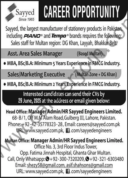 Sayyed Jobs 22 June 2025 Express 01 1