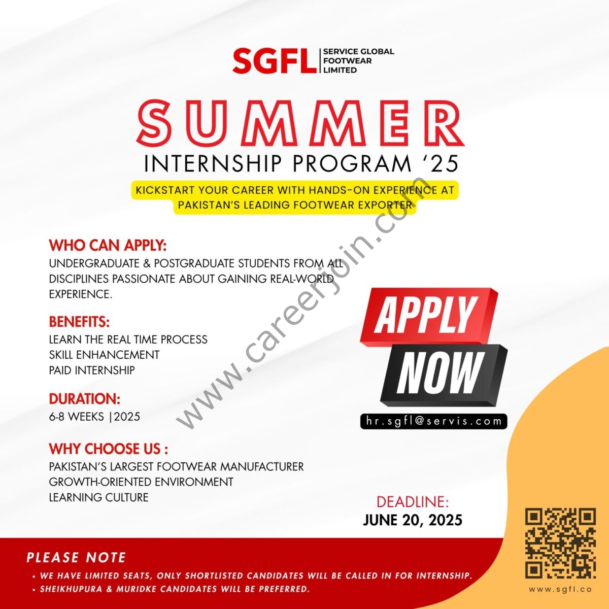 Service Global Footwear Ltd Internship 05 June 2025 1