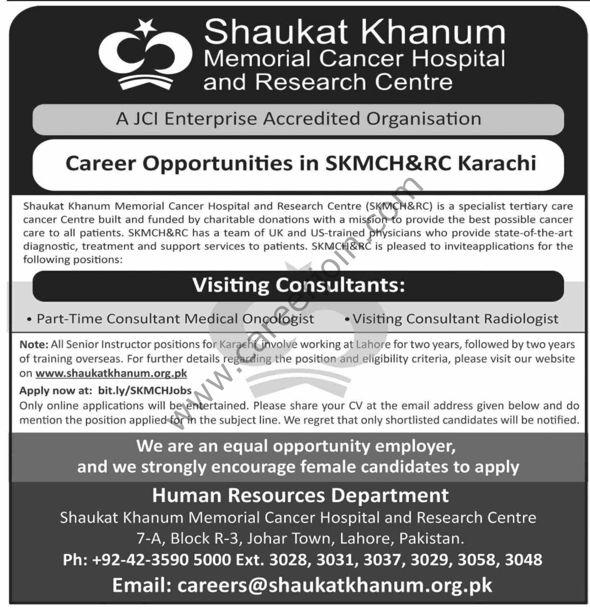 Shaukat Khanum Hospital Jobs 01 June 2025 Dawn 1