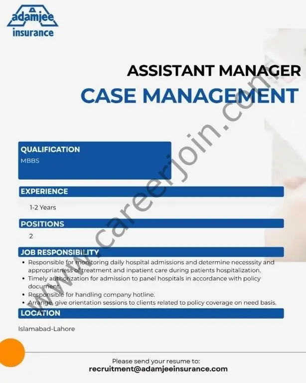 Adamjee Insurance Company Limited Jobs July 2025 2