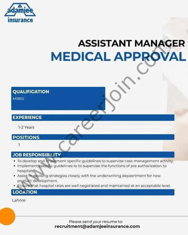 Adamjee Insurance Company Limited Jobs July 2025 1