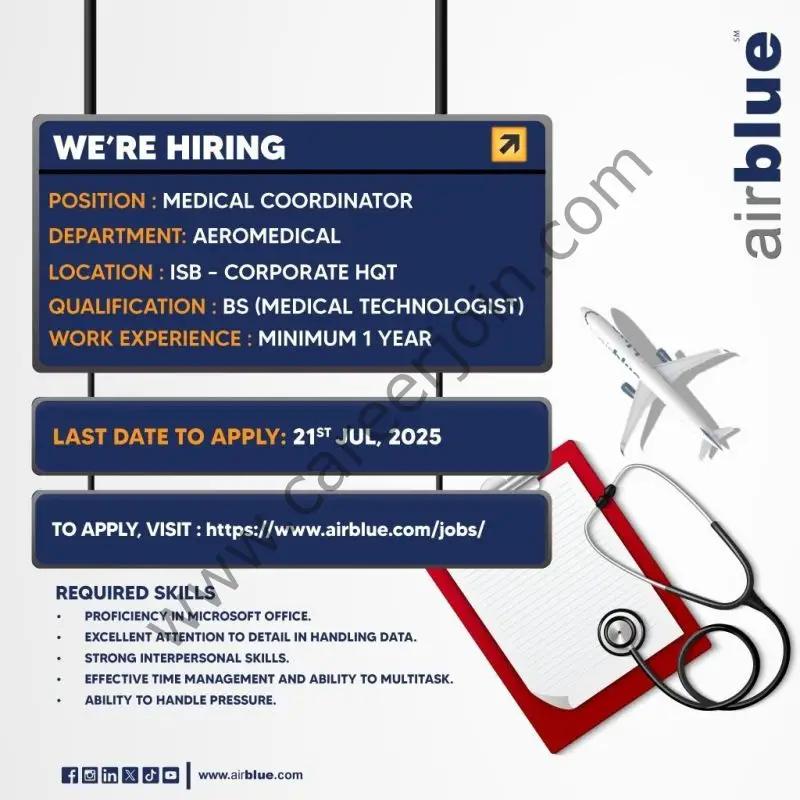 Airblue Pakistan Jobs July 2025 1