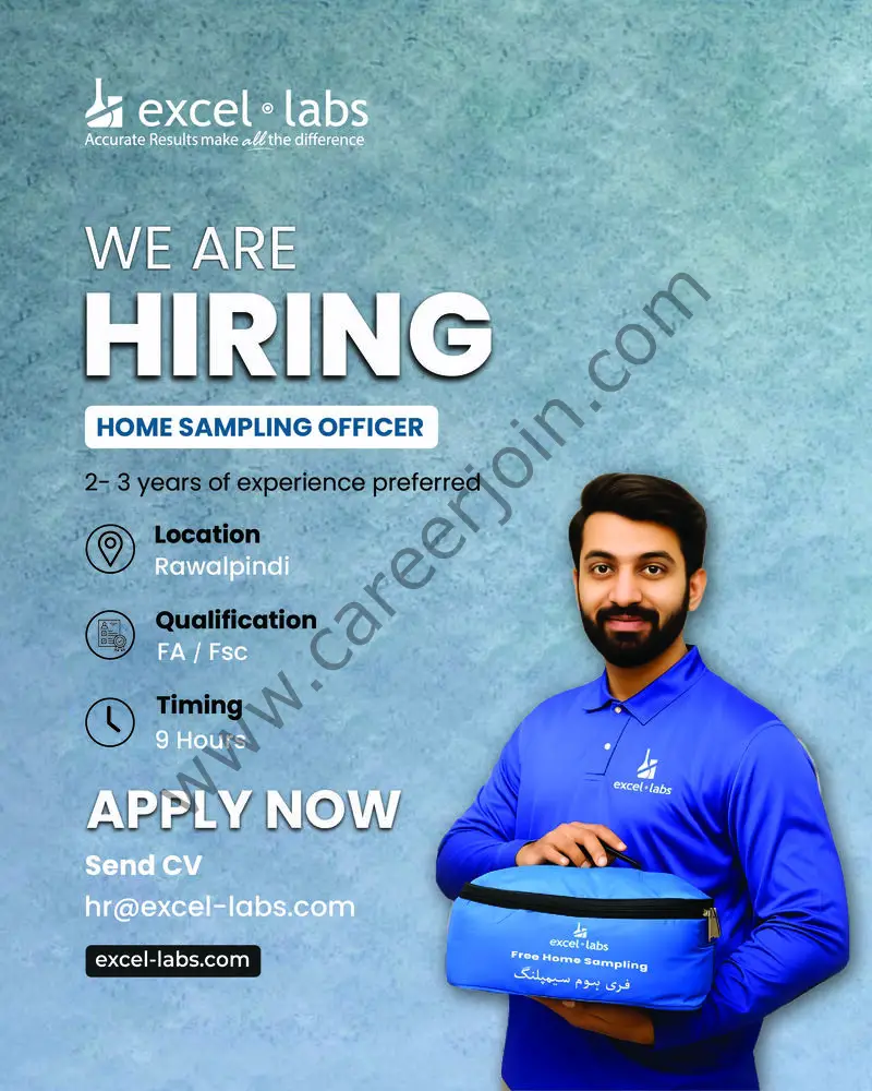 Excel Labs Jobs Home Sampling Officer 1