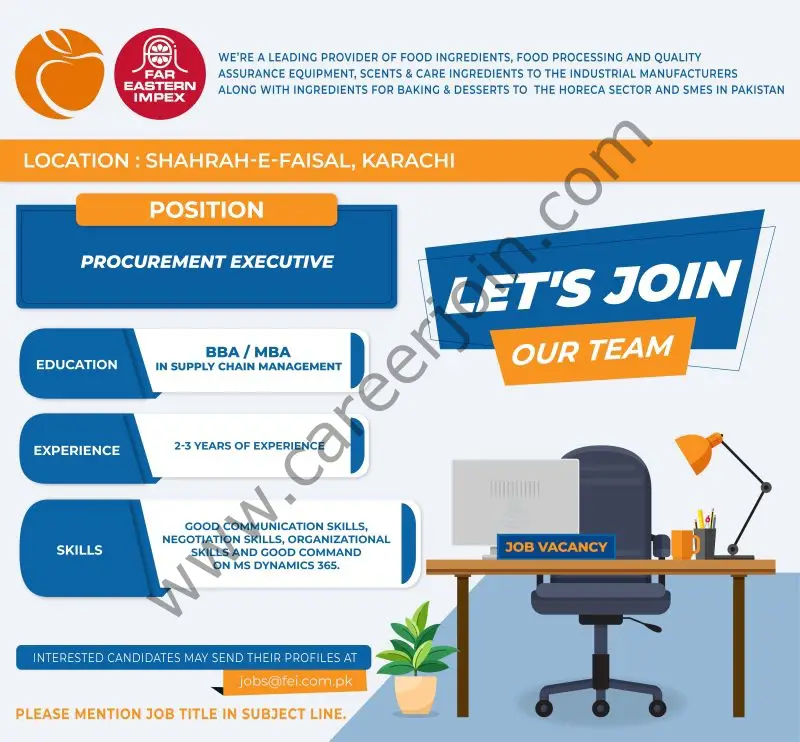 Far Eastern Impex Pvt Ltd Jobs Procurement Executive 1