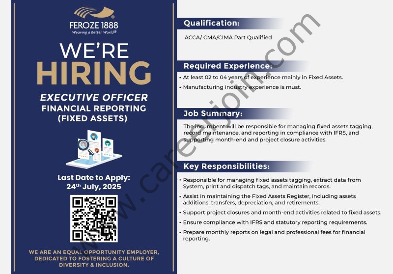Feroze1888 Mills Ltd Jobs Executive Officer 1