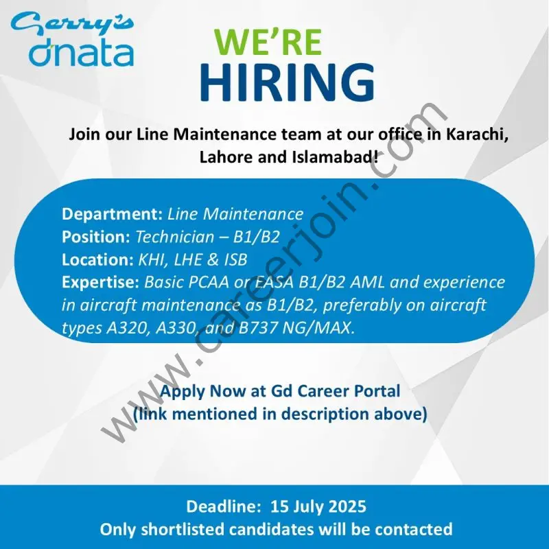 Gerry’s dnata Jobs July 2025 1