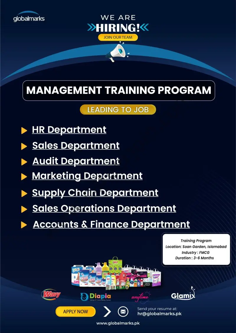 Global Marks Pvt Ltd Management Training Program 2025 1