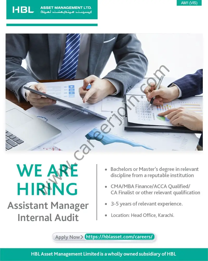 HBL Asset Management Limited Jobs Assistant Manager Internal Audit 1