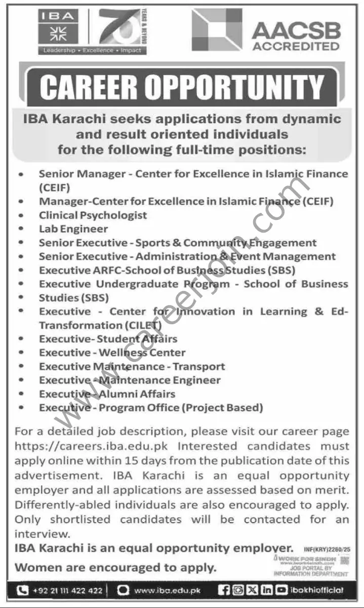 IBA Karachi Jobs 20 July 2025 Dawn 01 1